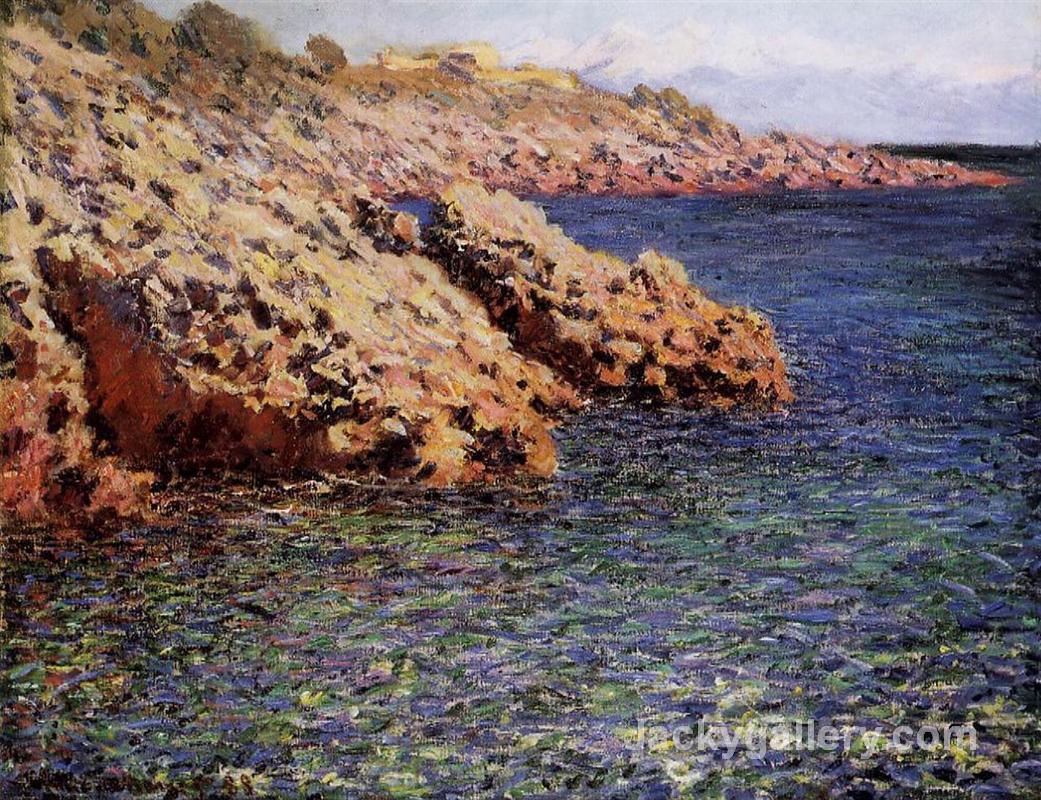 Rocks on the Mediterranean Coast by Claude Monet paintings reproduction